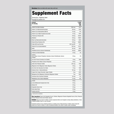 Mega One Multi With Iron (Prolonged Release), 60 Vegetarian Tablets