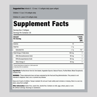 Children's Pure DHA Chewable Natural Berry Flavor, 90 Softgels