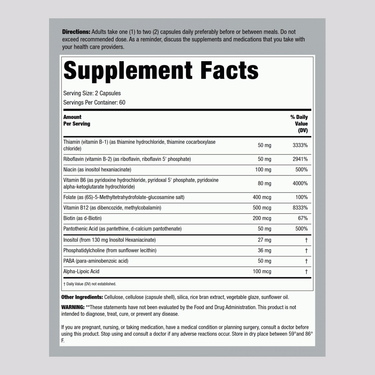 Coenzyme B-Complex Caps, 120 Vegetarian Capsules