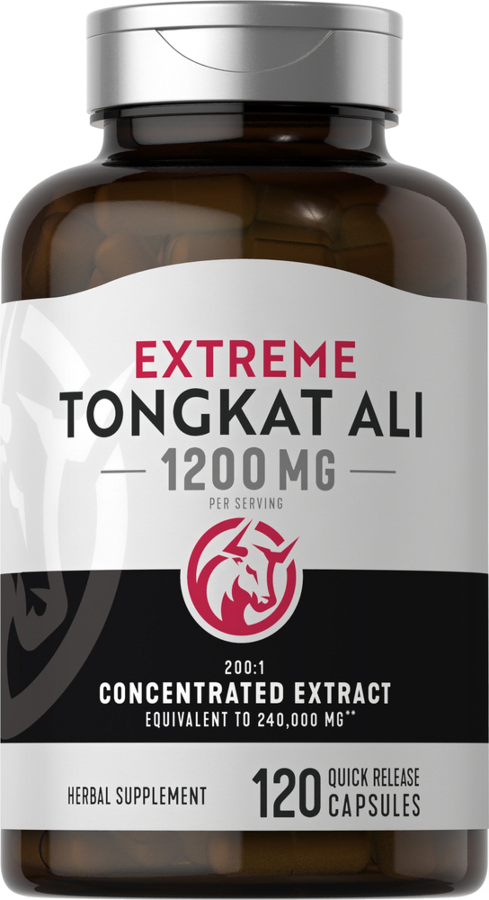 Tongkat Ali Longjack, 1200 mg (per serving), 120 Quick Release Capsules