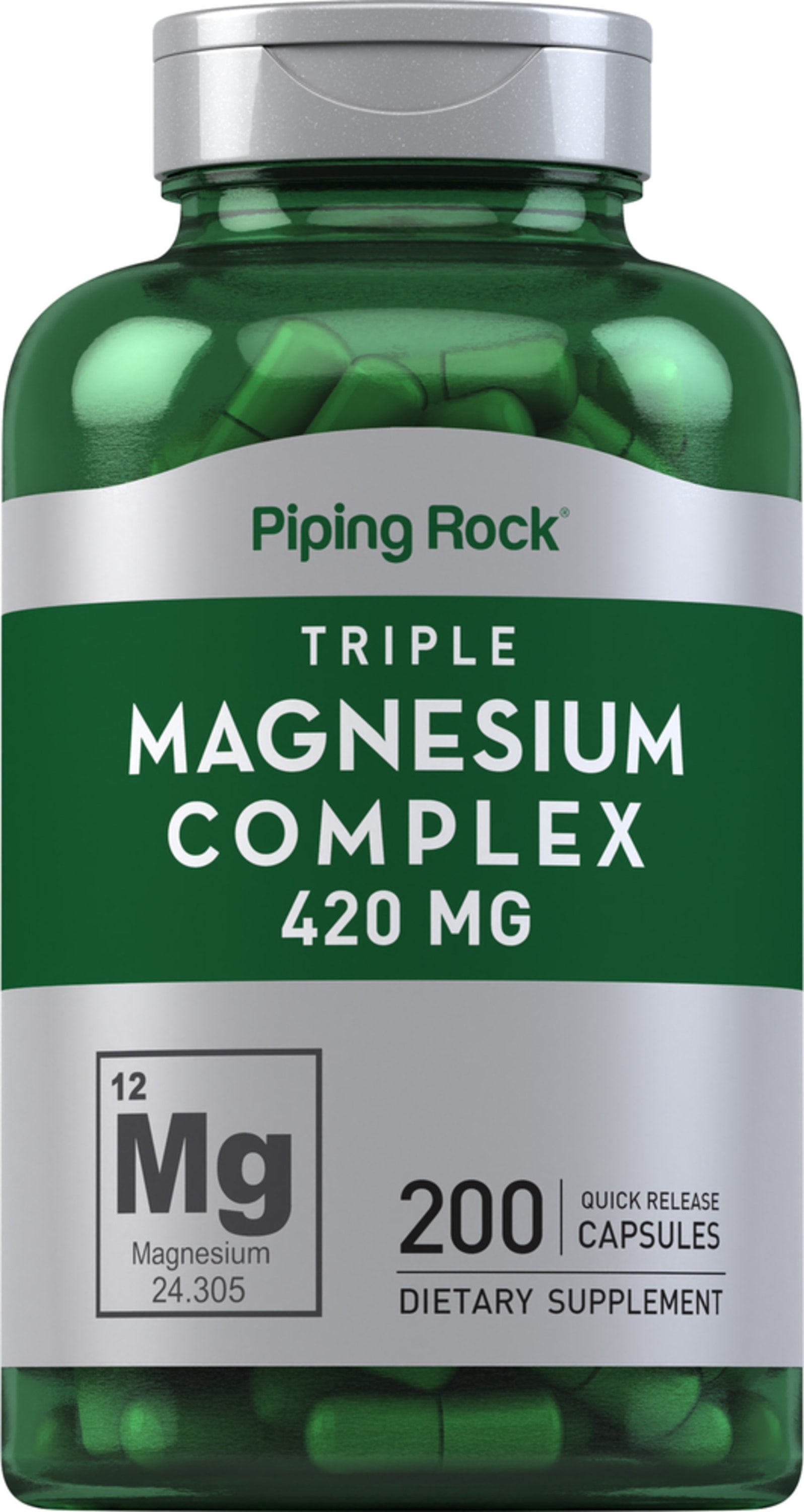 Triple Magnesium Complex, 420 mg, 200 Quick Release Capsules